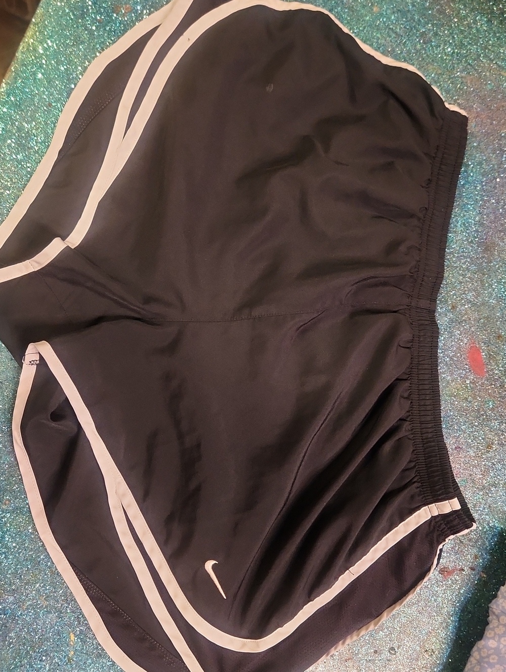 Nike Black and White Running Shorts